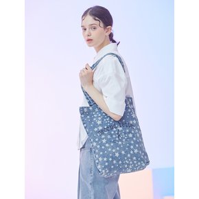 DENIM PRINT STAR ECO BAG