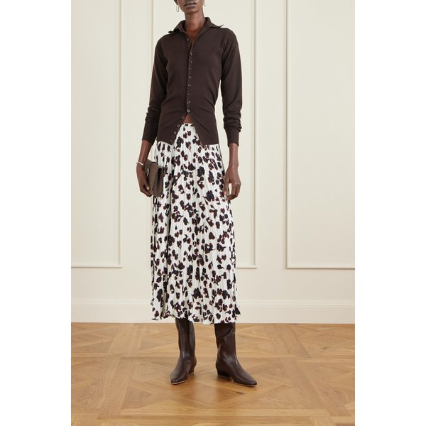 프로엔자슐러 루나 플리츠 프린트 트윌 미디 스커트 46376663162979594