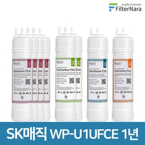 필터나라 SK매직 WP-U1UFCE 고품질 정수기 호환 필터 1년 세트