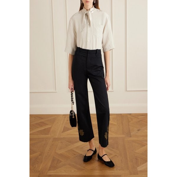 보디 루프드 프로그 와이드 진 블랙 46376663162954520