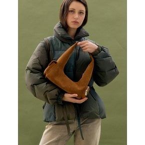 Pocket Hobo Bag Small (Caramel Suede)