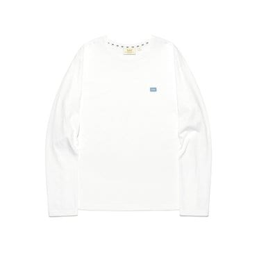 LEE 우먼 레이블 긴팔 티셔츠 화이트 LE2503LT60WH