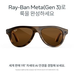 레이밴 메타 AI안경 에비에이터 3세대 (하바나/브라운 렌즈)_상품평 이벤트