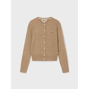 Steve High Gauge Wool Cable Cardigan WHCKG1215F