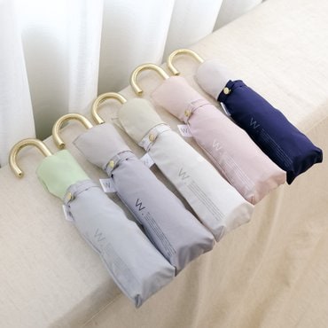Wpc. 우산 패치워크 플레인 미니 3단 우양산 9095-014-002
