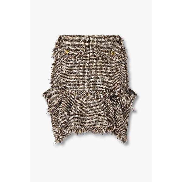 여성 프린지 트위드 스커트 6415316121000