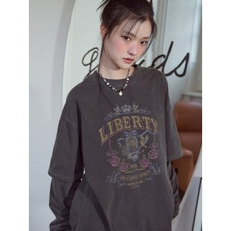 꼼파뇨 (CPGN) 리버티로즈 레이어드 피그먼트 롱슬리브 스모크블랙