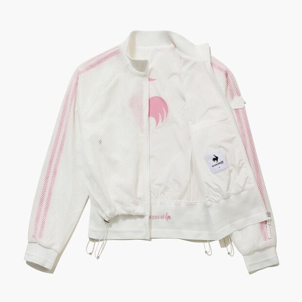 [여주점] 여성 메쉬 레이어드 점퍼  GR122LBL31 WHTE