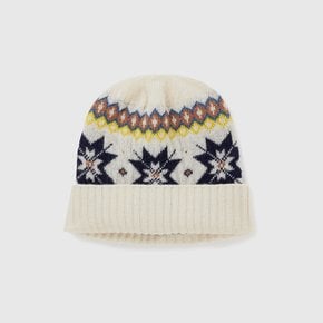 Pattern knit beanie_1044EA00U600