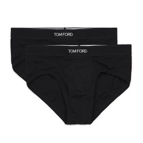 블랙 로고 BIPACK 브리프 2팩 T4XC1 1040 002