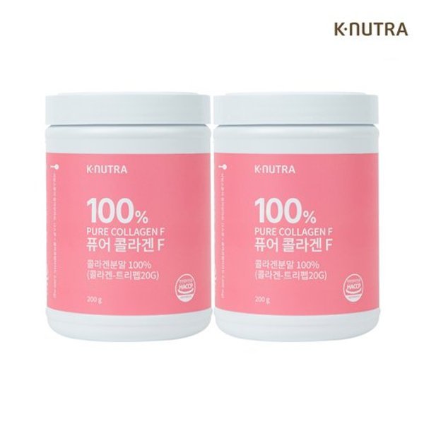 케이뉴트라 퓨어 콜라겐F 순수 저분자 피쉬 콜라겐 분말 200g 2개