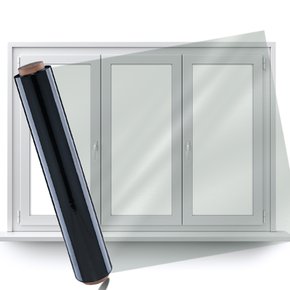무점착 창문필름형 방풍비닐 단열필름 100x500