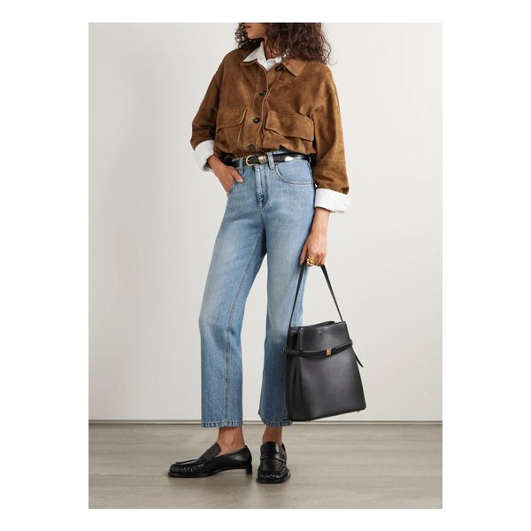 브루넬로쿠치넬리 비즈 장식 크롭 스트레이트 진 라이트 데님 46376663162898524