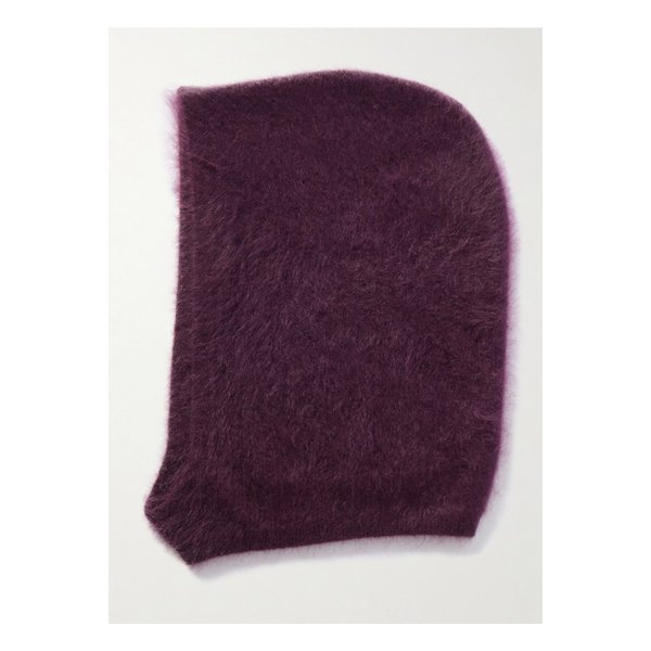 브러시드 캐시미어 발라클라바 와인 레드 46376663162904593