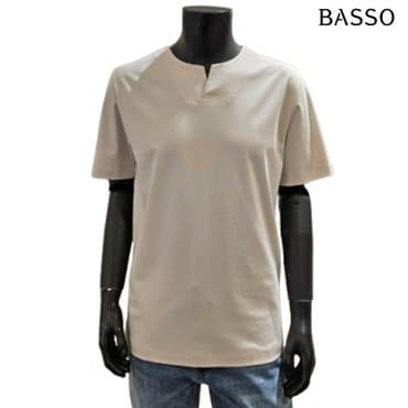 바쏘 데일리 면 혼방 라운드 티셔츠 BSY2KR65