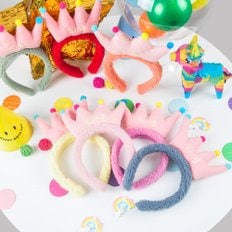 밍크왕관 머리띠 생일파티 파티용품