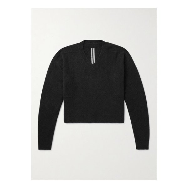 토미 브러시드 니트 스웨터 블랙 46376663162857288