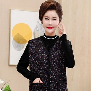 누빔조끼 할머니 노인 베스트 조끼