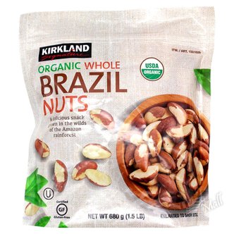  커클랜드 오가닉 브라질 넛츠 1.5LB KIRKLAND SIGNATURE ORGANIC WHOLE BRAZIL NUTS