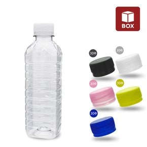 (1BOX) 생수 공병 사각 500ml (기본캡-160개입) 투명 생수통 막걸리 음료 저장 페트병