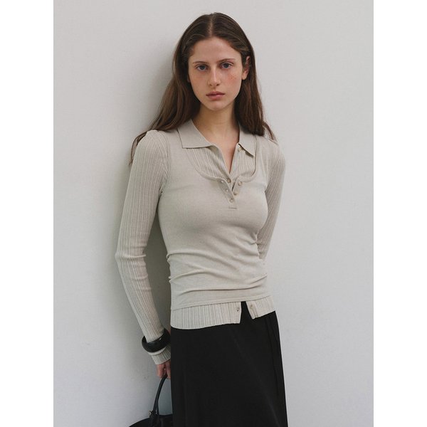 FORET COLLAR CARDIGAN SET [ECRU]