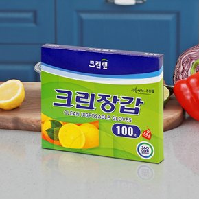 크린랩 크린장갑 위생장갑 일회용품 비닐장갑 100매