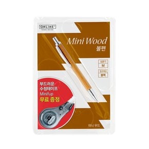 온라인_미니 우드 펜_M + 수정테이프 증정