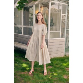 [줄리앤 데이지]Alice Check Dress - Beige