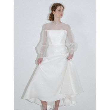 포마이시스 Princess Off Long Sleeved Dress_White