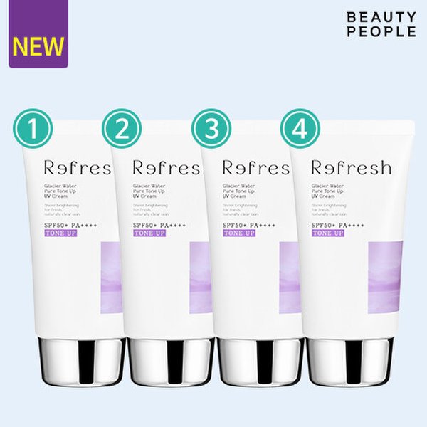 철벽녀 리프레쉬 퓨어 톤업 선크림 4개패키지