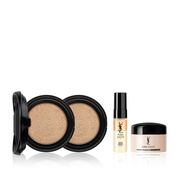 [4월/SSG단독] 엉크르 드 뽀 쿠션 리필 듀오 세트(+세럼 7ml+크림 7ml)
