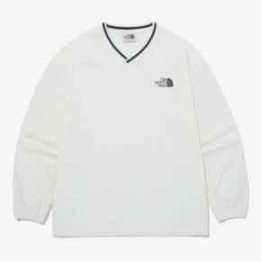 [국내정식매장] 노스페이스 맨투맨 The North Face ICE RUN V CREWNECK - IVORY 티셔츠