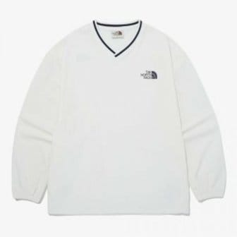 노스페이스 [국내정식매장] 노스페이스 맨투맨 The North Face ICE RUN V CREWNECK - IVORY 티셔츠