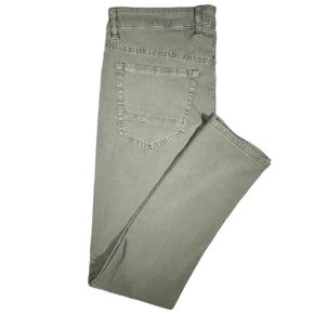 5356206 MAC Mens Textured Pant In Leaf Green