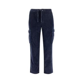 24FW 세인트바쓰 스트레이트 팬츠 GOLD001 00466E CORDUROY 61 BLUE NAVY