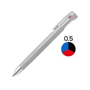 그린에버 ZEBRA blen 3C  볼펜 0.5mm 그레이-3색