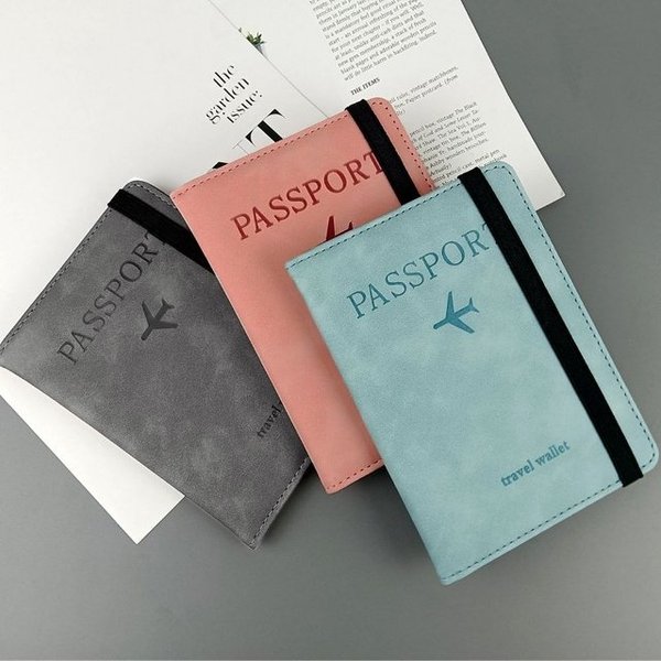 여권케이스 여행 여권 커버 보관 카드 지갑 가죽 파우치 (WFJC4CL)