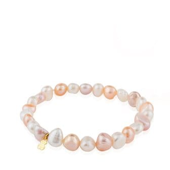 TOUS 골드 토스 펄 브레이슬릿 / Gold TOUS Pearls Bracelet / 팔찌 / 317091010