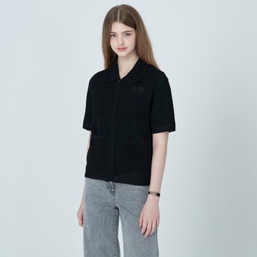 기비 카라 니트 포켓 가디건 GY25M4FRG7599