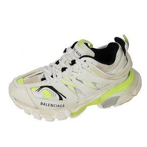 여성 트랙 스니커즈 542436 W1GC3 9070 WHITE/FLUO YELLOW [BCS045]