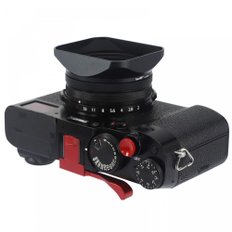 Haoge LH-X200B 49mm X100V X100F X100T X100S X70 스퀘어 메탈 렌즈 후드 어댑터 링 메탈 캡