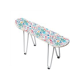 POLER SKATEBOARD BENCH CHAIR WHITE