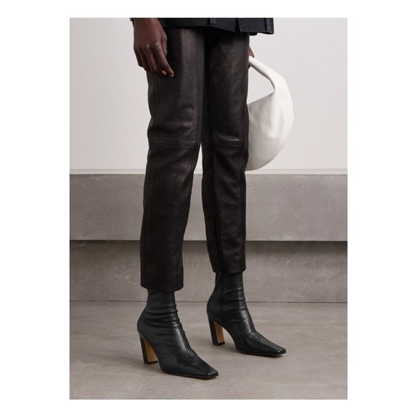 케이트 네바다 가죽 앵클 부츠 블랙 1647597336695413