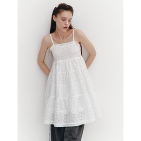 Midi Lace Dress White