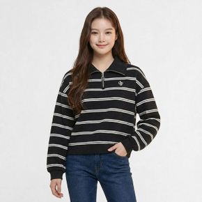 행텐틴즈 여아 니트라이크 스트라이프 하프 집업 100 14560 131 204 05 _P415855321