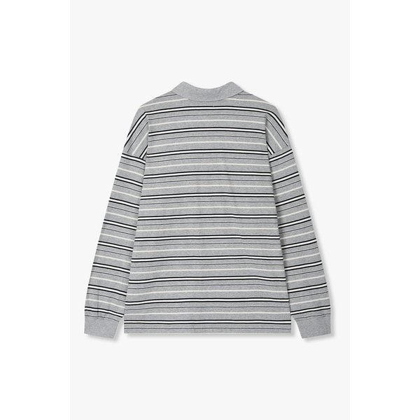 스트라이프 코튼 카라티셔츠 9176122977083