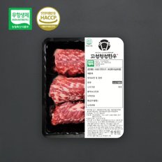 센텀시티점 고성한우 채끝 스테이크용 1등급이상(350g)