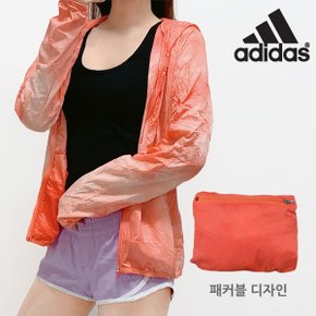 여성 런팩 다이 바람막이 후드  자켓/매장판 - AH9957