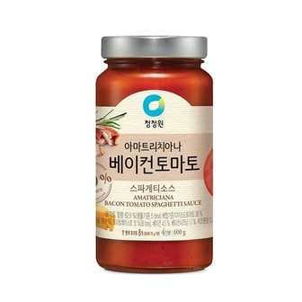 청정원 베이컨 토마토 스파게티소스 600g