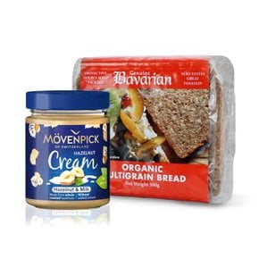 헤이즐넛밀크 스프레드 잼+유기농 바바리안 호밀빵